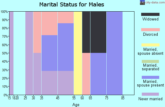 La Salle marital status for males