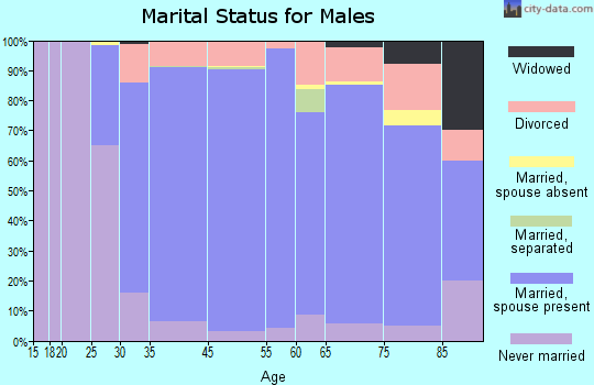 Mahtomedi marital status for males
