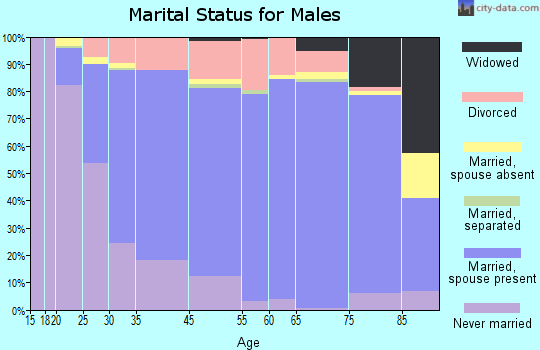 Maplewood marital status for males