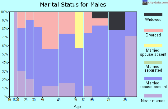 Bellefonte marital status for males