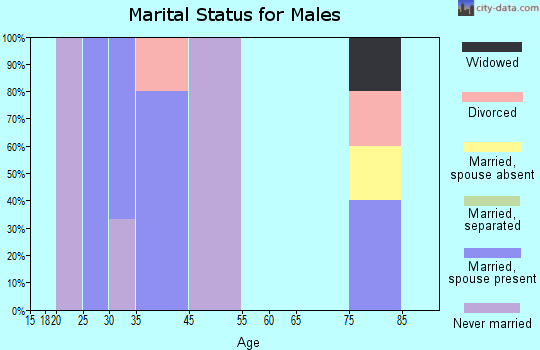 Meadowlands marital status for males