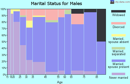 Montevideo marital status for males