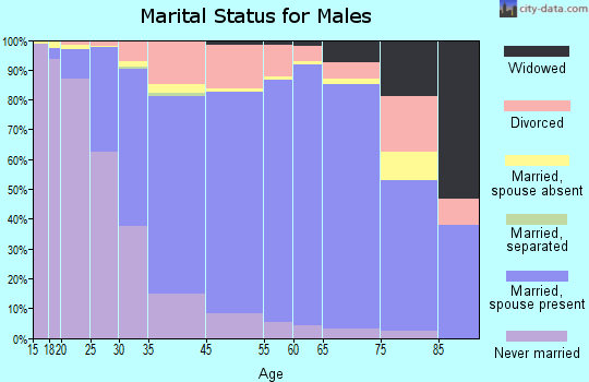 New Brighton marital status for males