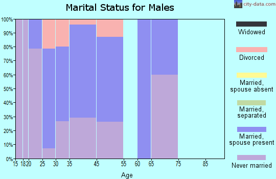 New Market marital status for males