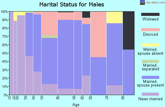 Newport marital status for males