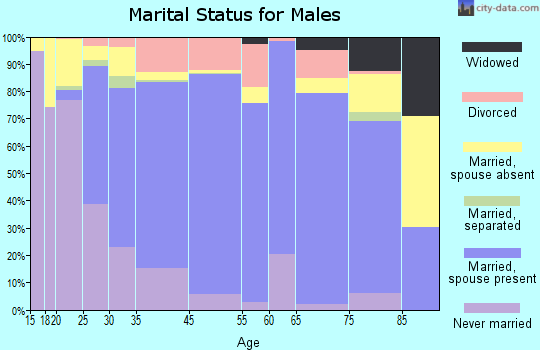 Northfield marital status for males