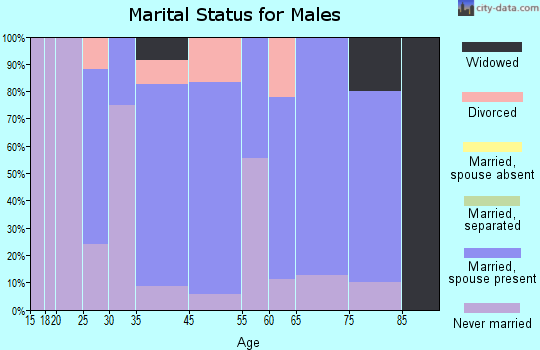 Oklee marital status for males