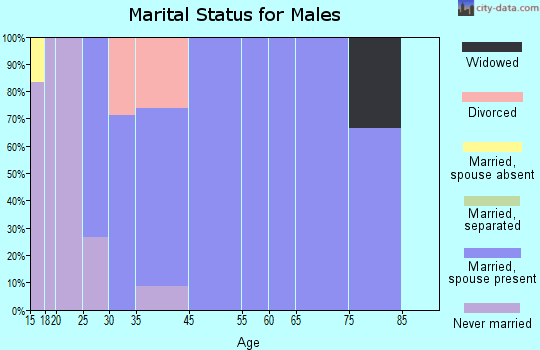 Biggers marital status for males