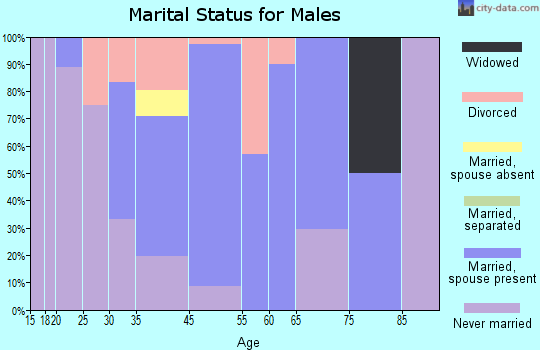 Ottertail marital status for males