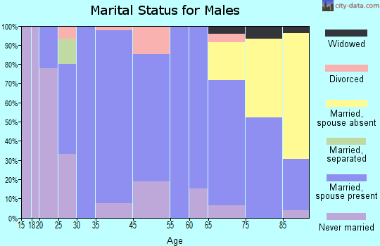 Renville marital status for males