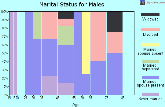 Bluff City marital status for males