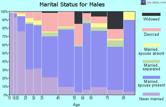 Blytheville marital status for males