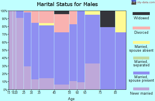 St. Joseph marital status for males