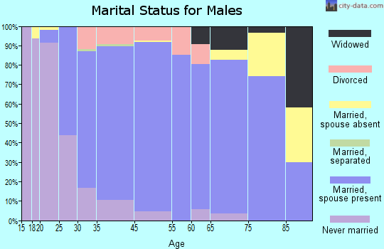Sartell marital status for males