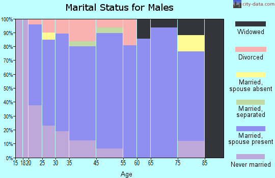 Brookland marital status for males