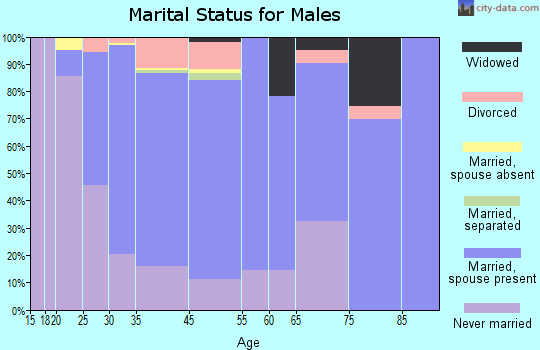Watertown marital status for males
