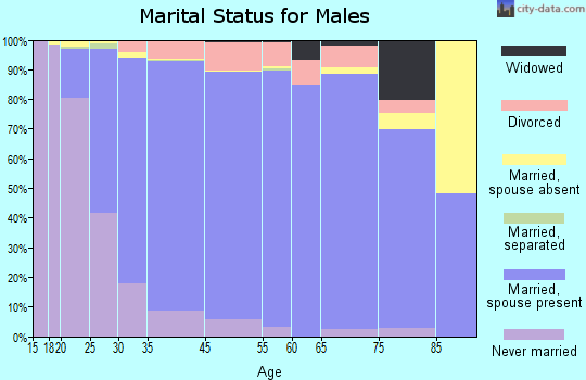 Woodbury marital status for males