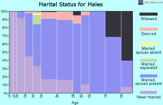 Zumbrota marital status for males