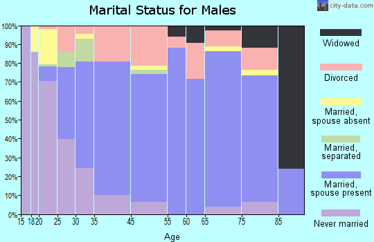 Booneville marital status for males