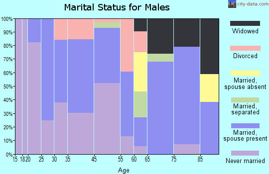 Charleston marital status for males