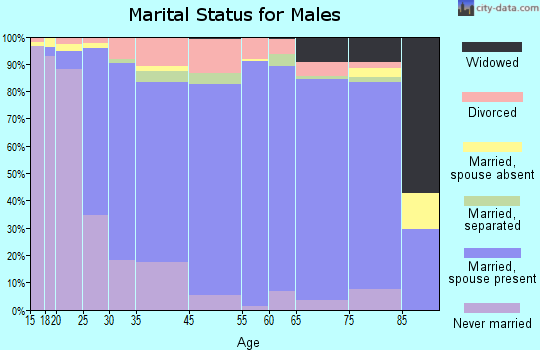 Clinton marital status for males