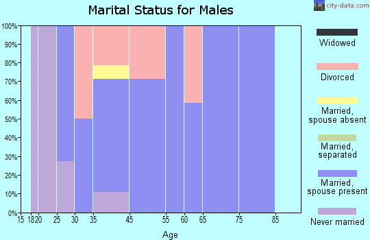 Campbell Station marital status for males