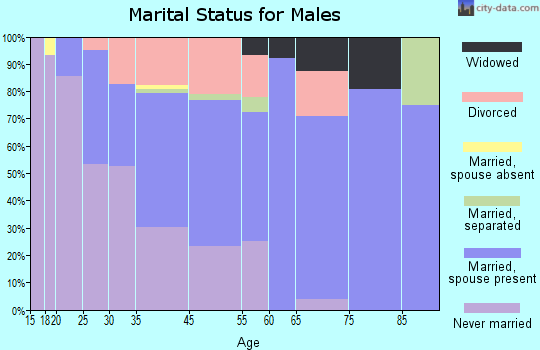 Ellisville marital status for males
