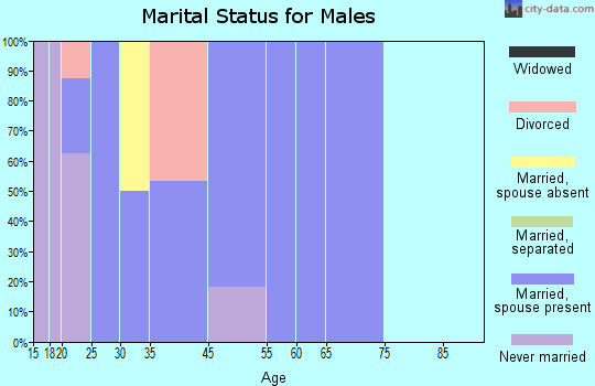 Casa marital status for males
