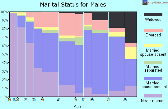Hattiesburg marital status for males