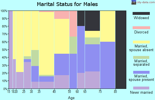 Mayersville marital status for males