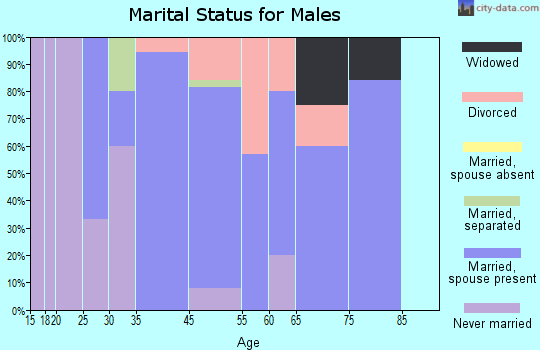 Meadville marital status for males