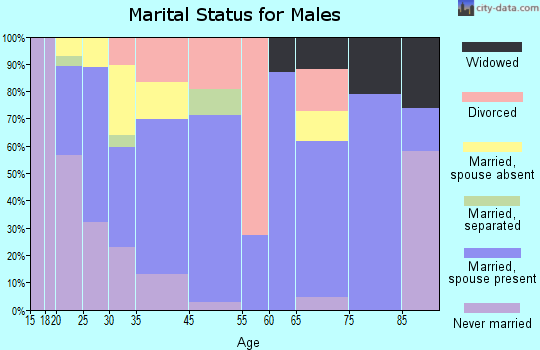 Mendenhall marital status for males