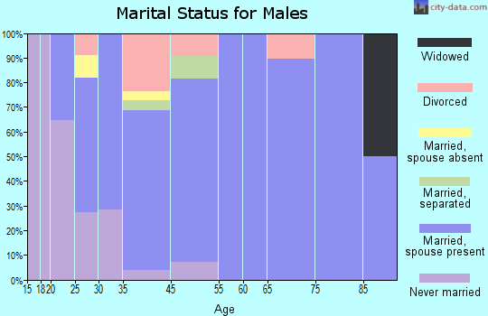 Cherry Valley marital status for males