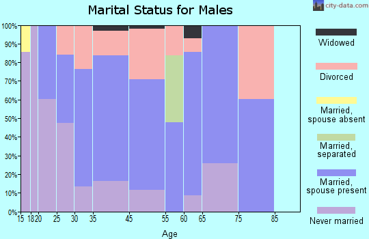 Pearlington marital status for males