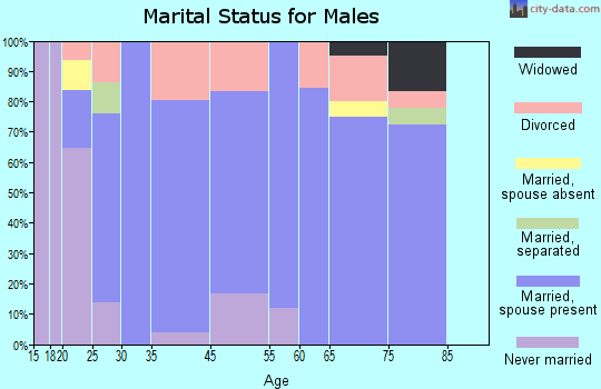 Smithville marital status for males