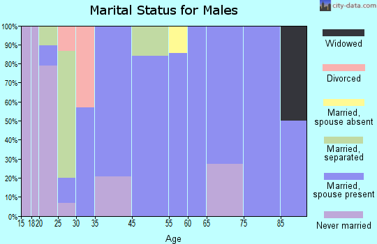 Sumner marital status for males