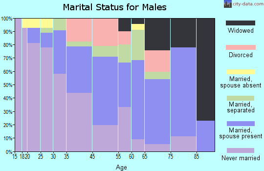 Tchula marital status for males