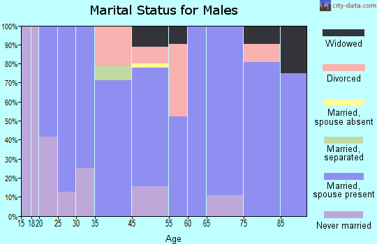Arcadia marital status for males