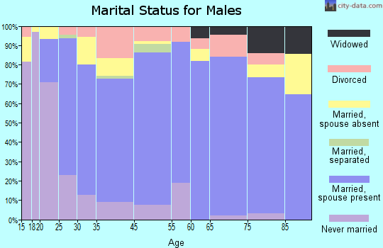 Bolivar marital status for males