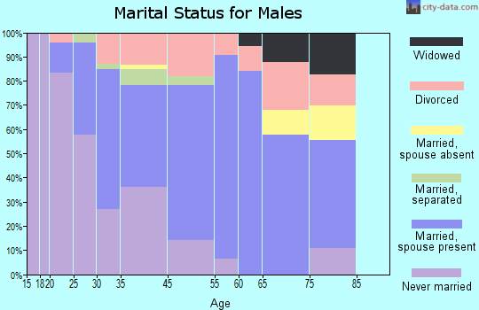 Breckenridge Hills marital status for males