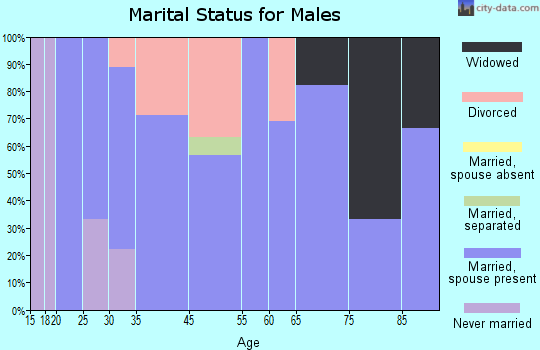 Brookline marital status for males
