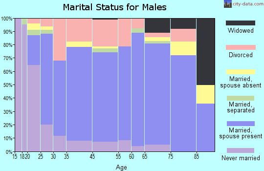 Chillicothe marital status for males