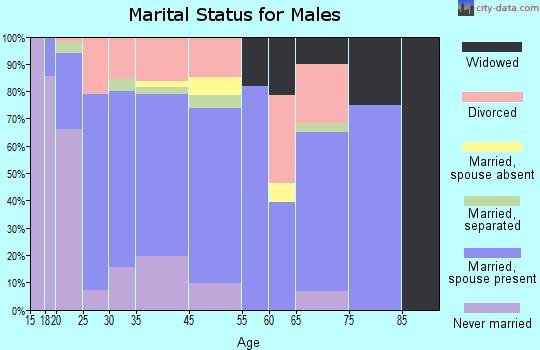Clarkton marital status for males