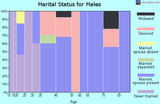 Ellsinore marital status for males