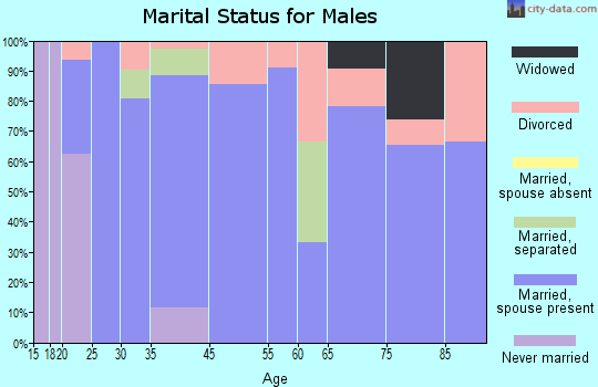 Essex marital status for males