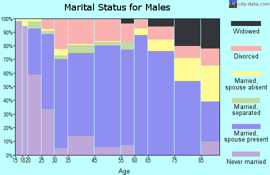 Excelsior Springs marital status for males