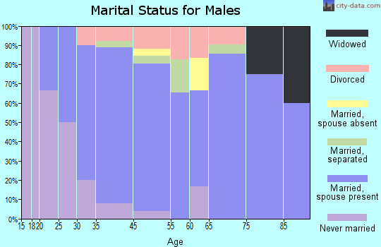 Fairfax marital status for males