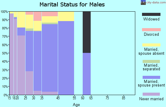 Fort Leonard Wood marital status for males