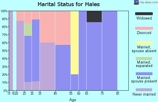 Gasconade marital status for males
