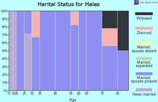 Glenwood marital status for males
